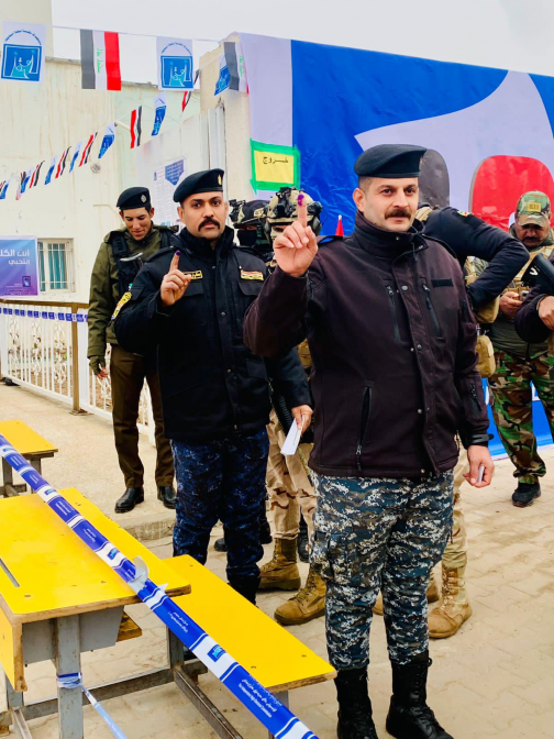 قائد شرطة  ميسان عملية التصويت للاقتراع الخاص للقو