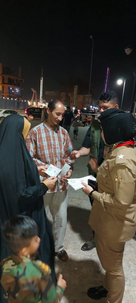 شرطة البصرة  تباشر بحملة توعوية خاصة بنشر الثقافة 
