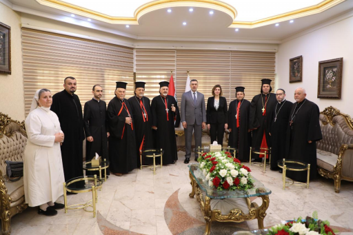 غبطة  البطريرك السريان الكاثوليك في العالم يصل إلى