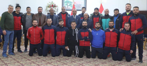 محافظ النجف يلتقي وفد نادي الفتوة الموصلي الرياضي