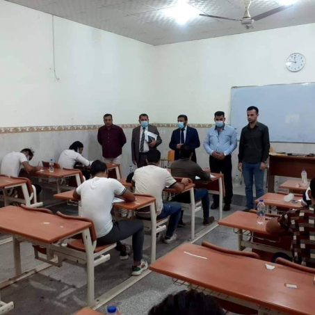 ٤١٤١٥ طالبا وطالبة  في البصرة يتوجهون لأداء الأمتح