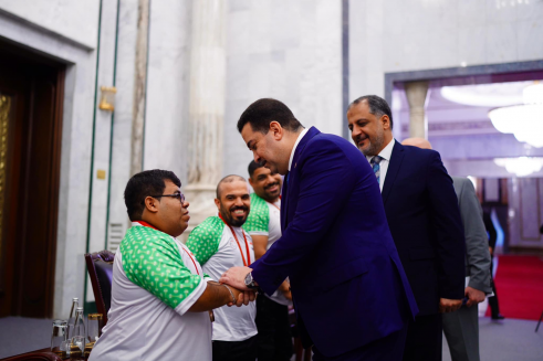 السوداني يستقبل  الأبطال الذين حازوا ميداليات متنو