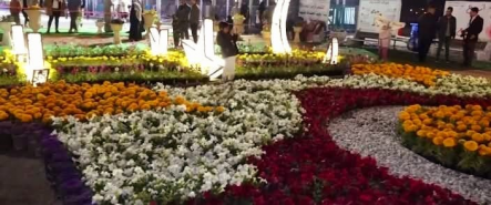 افتتاح  معرض الزهور الثالث في مسجد خطوة الإمام علي
