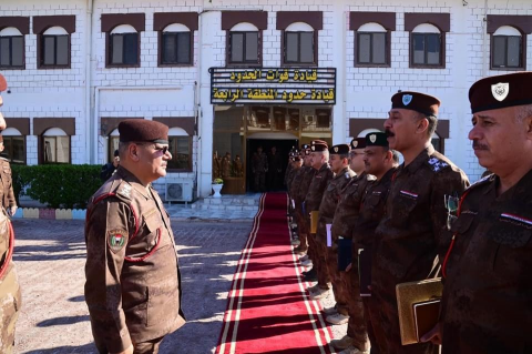 قائد قوات الحدود يؤكد من البصرة :   اهمية تكثيف ال