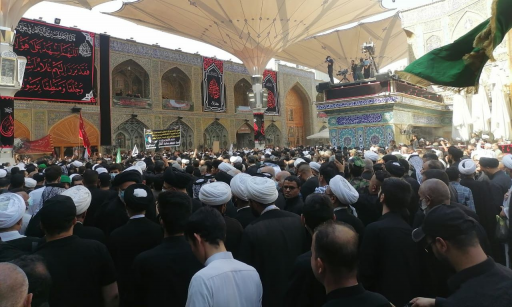 وصول جثمان المرجع الديني محمد سعيد الحكيم الى مرقد