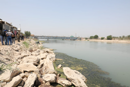 وزير الموارد المائية يفتتح مشروع قناة علاج الاروائ