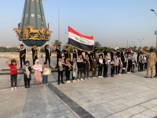 وقفات احتجاجية في البصرة تندد بالعدوان الصهيوني عل