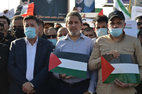 البصرة تؤكد وقوفها وتضامنها مع الشعب الفلسطيني 