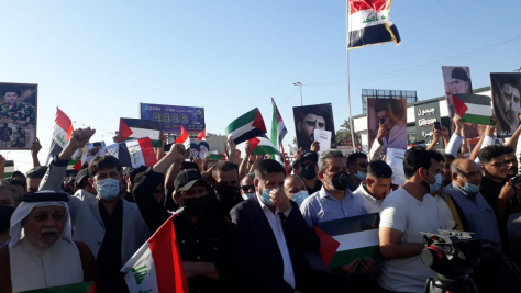 البصرة تؤكد وقوفها وتضامنها مع الشعب الفلسطيني 