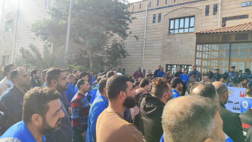موظفو شركة الحفر العراقية في البصرة يطالبون بنسبة 