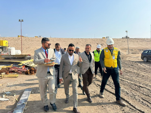 وفد من مكتب رئيس الوزراء يطلع على المشاريع المنجزة