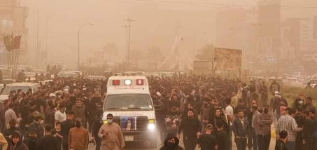 تشييع جثمان الفقيد الشيخ عبدالستار البهادلي في الب