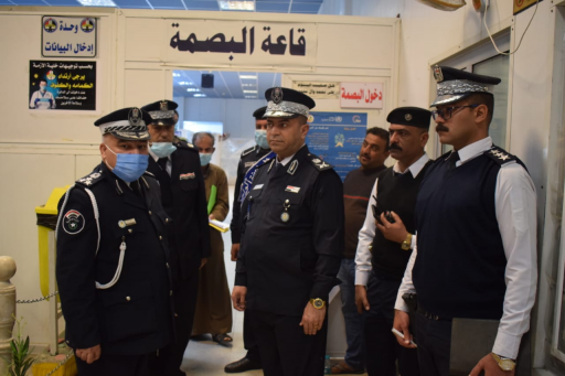 مرور البصرة : فتح لجنة طبية لفحص البصر وفرع لمصرف 