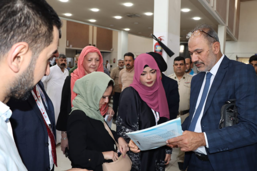 وفد من الشركة الإيطالية يطلع على العمل في مدينة ال