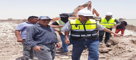 الموارد المائية في البصرة تنفذ اعمال معالجة التأكل