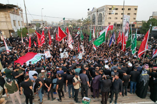 انطلاق تظاهرة لاتباع  التيار الصدري في البصرة 