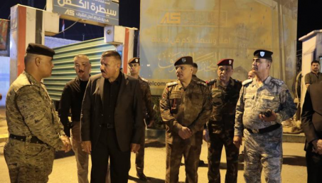  وزير الداخلية يجري جولة تفقدية في النجف ويؤكد على