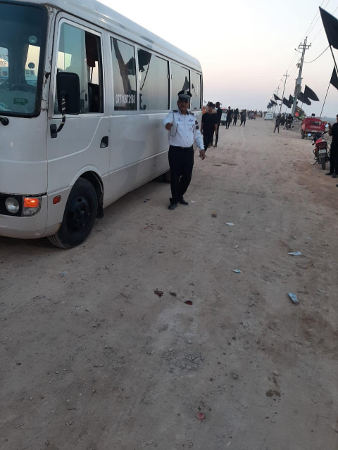 مرور البصرة تؤمن حركة الزائرين سيرا على الاقدام  م