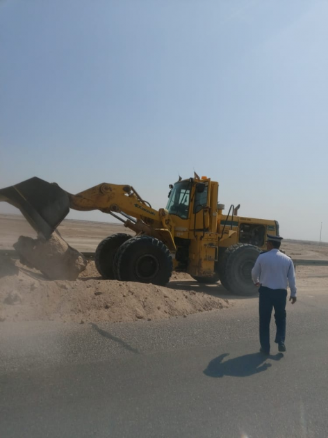 مرور البصرة تسير دوريات على الطريق السريع لرصد الم