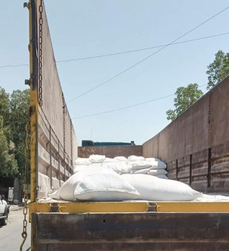 التجارية تحبط عملية تهريب ١٤ طنا من الطحين المحلي 