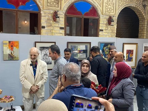 افتتاح المعرض الاستعادي الثاني للفنان جاسم الفضل ف