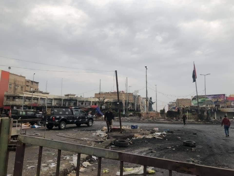 الناصرية تشهد هدوء حذرا بعد ليلة من المواجهات 