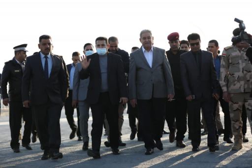 وفد خلية ازمة الطوارئ يزور  جسر الناصرية