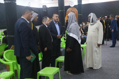 ممثل رئيس الجمهورية يتفقد المصابين ويحضر مجلس عزاء