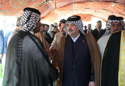 السوداني يصل الى ناحية البحاثة في ميسان