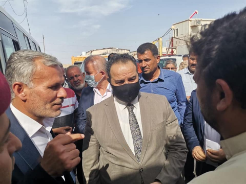 وزير التجارة يعلن من واسط استكمال صرف مستحقات الفل