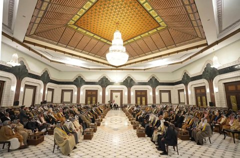  الزيدي يستقبل شيوخ ووجهاء العشائر … ويؤكد العزم ع