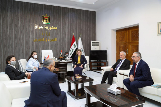 وزيرة الهجرة تبحث مع منظمة اممية إعادة الاستقرار ل