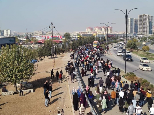 تظاهرات احتجاجية لطلبة جامعيين في السليمانية للمطا