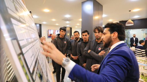 أدارة مجمعات حوراء بغداد السكنية تكرم ابطال خليجي 