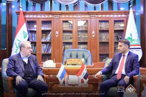 وفد روسي يصل محافظة النجف الاشرف