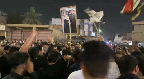 تظاهرة لاتباع التيار الصدري في البصرة