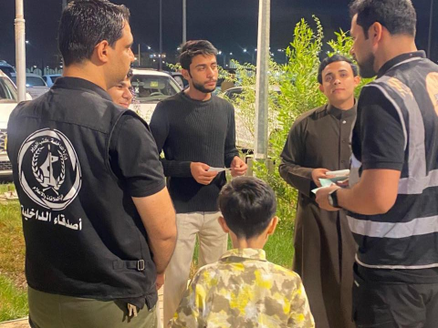   شرطة البصرة تنفذ واجباً في المدينة الضوئية لتعزي