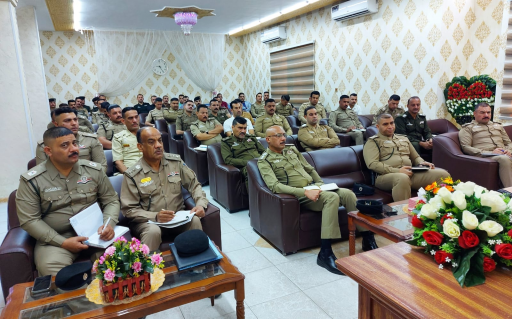 دورة اسس التبليغات القضائية لضباط مراكز الشرطة في 