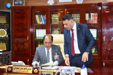 رئيس فرع نقابة المعلمين بالبصرة يبحث في بغداد آلية