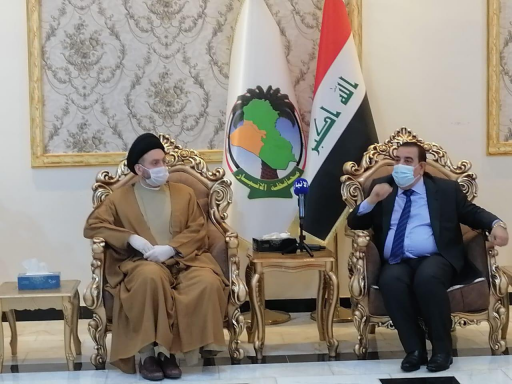 الحلبوسي والحكيم يصلان الى محافظة الانبار