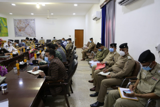  شرطة النجف تناقش تامين الحماية للمحافظة بالكامل خ