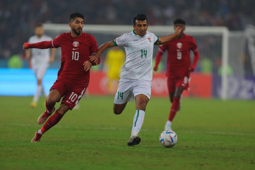 العراق يتأهل الى نهائي خليجي 25 بفوزه على قطر بهدف