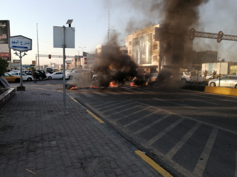 عودة الهدوء الى شوارع البصرة بعد انسحاب المتظاهرين