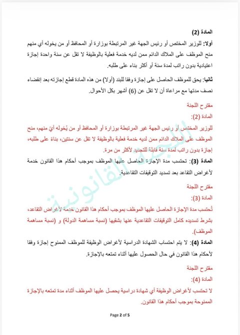 مجلس النواب يصوت على قانون منح الموظف إجازة طويلة 