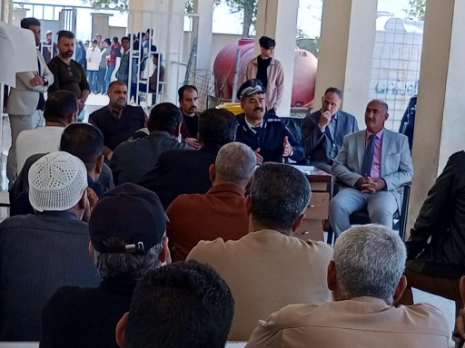 مرور البصرة تباشر بحملة لنشر مفاهيم السلامة والارش
