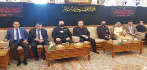 رئيس جهاز الأمن الوطني يتشرف بزيارة مرقد الأمام عل