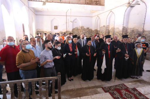 وزيرة الهجرة وبطريرك أنطاكيا للسريان الكاثوليك في 