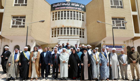 وفدٌ من ائمة و وجهاء محافظة نينوى يزورُ جامعة الكو