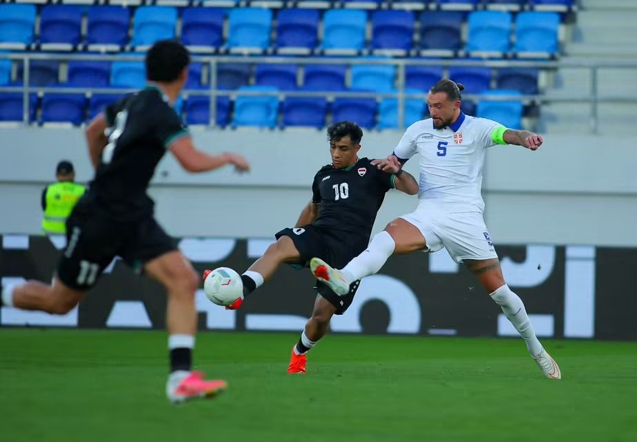 وديا ..الأولمبي العراقي يخسر أمام نظيره الصربي بثل