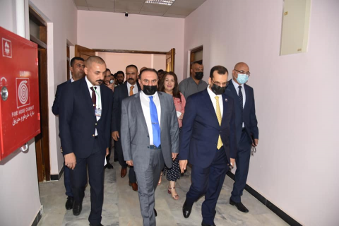 وزير العدل يفتتح مجمع الدوائر العدلية في محافظة ‏ا
